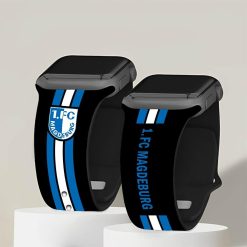 1. FC Magdeburg Neue Version Apple-Watch Silikonarmband