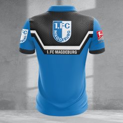 1. FC Magdeburg Individueller Name Neue Version Reißverschluss Poloshirt