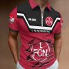 1. FC Nürnberg Individueller Name Neue Version Reißverschluss Poloshirt