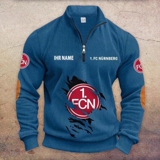 1. FC Nürnberg Individueller Name Neue Version Halbzip-Pullover 1. FC Nürnberg Individueller Name Neue Version Halbzip-Pullover