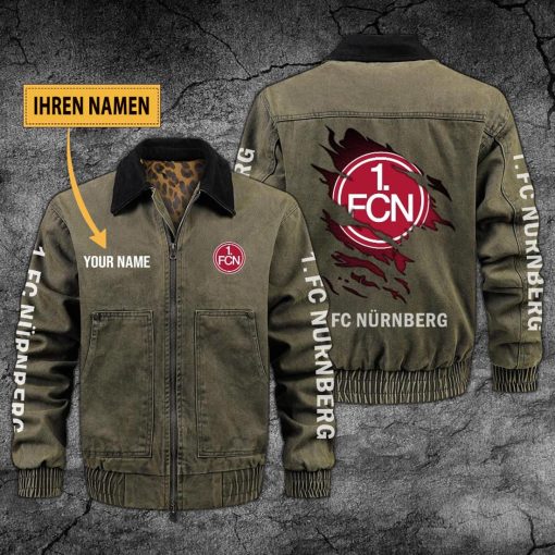 1. FC Nürnberg Individueller Name Neues Design Zip-Jacke 1. FC Nürnberg Individueller Name Neues Design Zip-Jacke