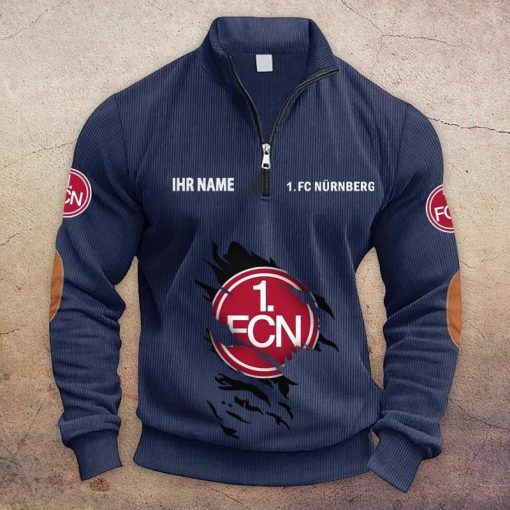 1. FC Nürnberg Individueller Name Neue Version Halbzip-Pullover 1. FC Nürnberg Individueller Name Neue Version Halbzip-Pullover