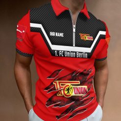 1. FC Union Berlin Individueller Name Neue Version Reißverschluss Poloshirt
