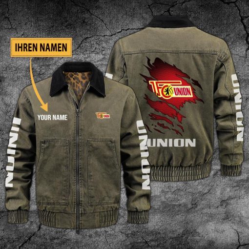 1. FC Union Berlin Individueller Name Neues Design Zip-Jacke 1. FC Union Berlin Individueller Name Neues Design Zip-Jacke