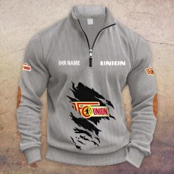 1. FC Union Berlin Individueller Name Neue Version Halbzip-Pullover