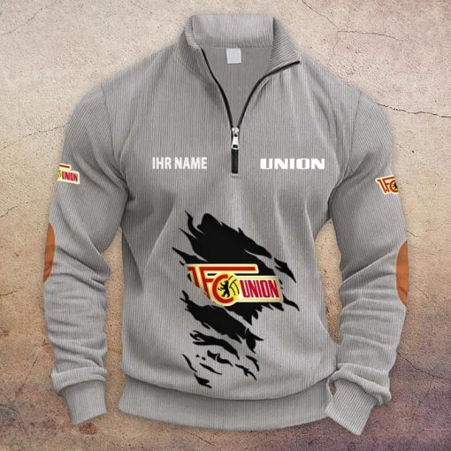 1. FC Union Berlin Individueller Name Neue Version Halbzip-Pullover
