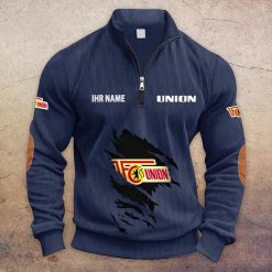 1. FC Union Berlin Individueller Name Neue Version Halbzip-Pullover
