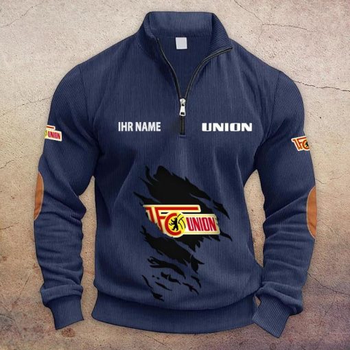 1. FC Union Berlin Individueller Name Neue Version Halbzip-Pullover 1. FC Union Berlin Individueller Name Neue Version Halbzip-Pullover
