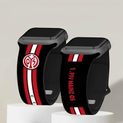 1. FSV Mainz 05 Neue Version Apple-Watch Silikonarmband
