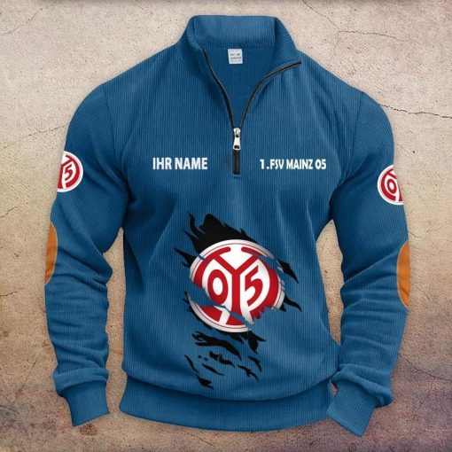 1. FSV Mainz 05 Individueller Name Neue Version Halbzip-Pullover 1. FSV Mainz 05 Individueller Name Neue Version Halbzip-Pullover