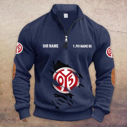 1. FSV Mainz 05 Individueller Name Neue Version Halbzip-Pullover 1. FSV Mainz 05 Individueller Name Neue Version Halbzip-Pullover