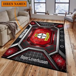 Bayer 04 Leverkusen Individueller Name Neues Design Bodenteppich