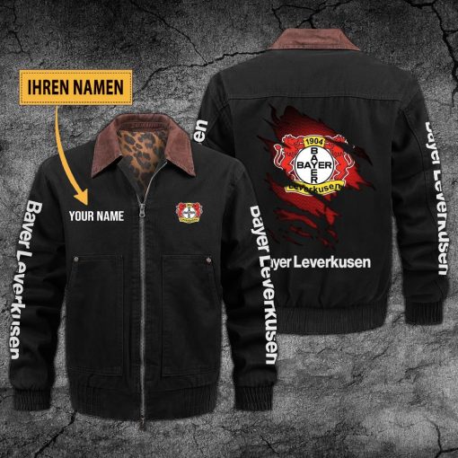 Bayer 04 Leverkusen Individueller Name Neues Design Zip-Jacke Bayer 04 Leverkusen Individueller Name Neues Design Zip-Jacke