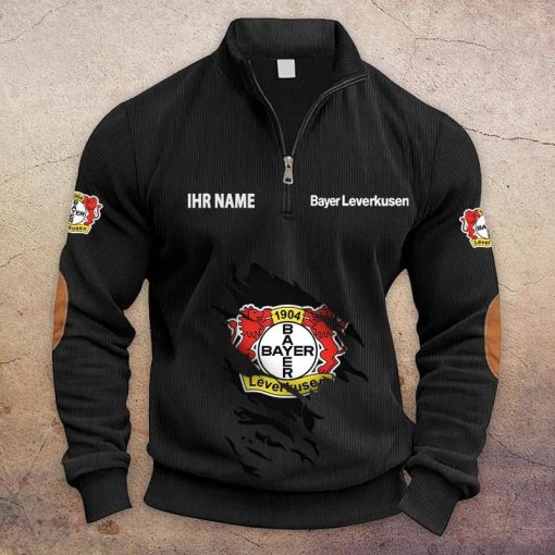 Bayer 04 Leverkusen Individueller Name Neue Version Halbzip-Pullover Bayer 04 Leverkusen Individueller Name Neue Version Halbzip-Pullover