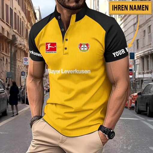 Bayer 04 Leverkusen Individueller Name Neues Design Sport-Poloshirt Bayer 04 Leverkusen Individueller Name Neues Design Sport-Poloshirt