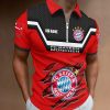 Bayern München Individueller Name Neue Version Reißverschluss Poloshirt