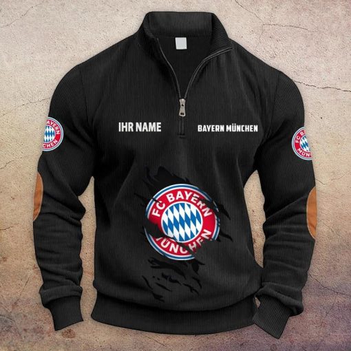 Bayern München Individueller Name Neue Version Halbzip-Pullover Bayern München Individueller Name Neue Version Halbzip-Pullover