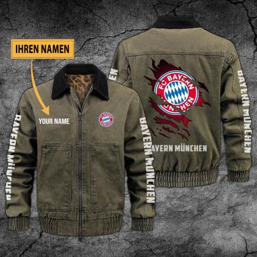 Bayern München Individueller Name Neues Design Zip-Jacke Bayern München Individueller Name Neues Design Zip-Jacke