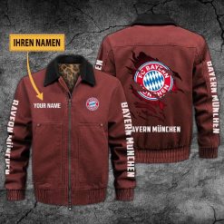 Bayern München Individueller Name Neues Design Zip-Jacke