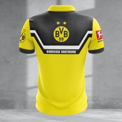 Borussia Dortmund Individueller Name Neue Version Reißverschluss Poloshirt