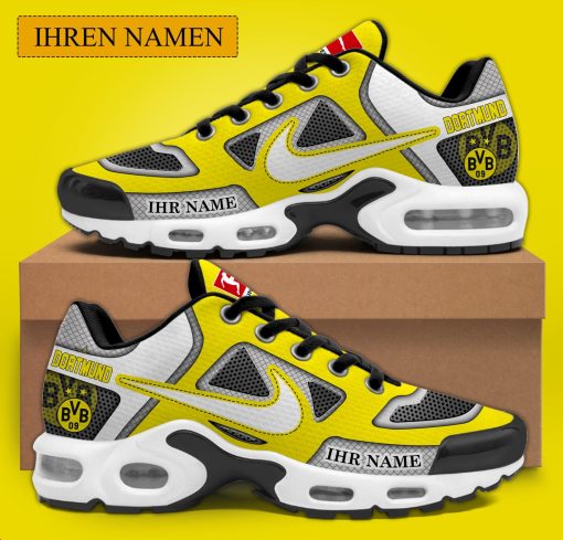 Borussia Dortmund Individueller Name Neues Design BW Air Max Plus Schuhe Borussia Dortmund Individueller Name Neues Design BW Air Max Plus Schuhe