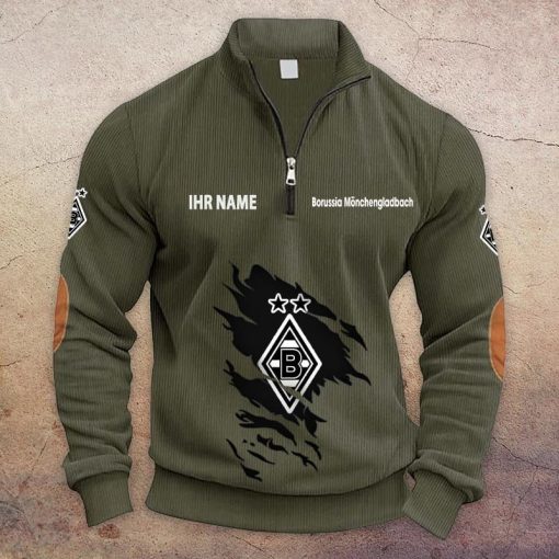 Borussia Mönchengladbach Individueller Name Neue Version Halbzip-Pullover Borussia Mönchengladbach Individueller Name Neue Version Halbzip-Pullover