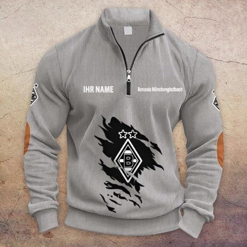 Borussia Mönchengladbach Individueller Name Neue Version Halbzip-Pullover Borussia Mönchengladbach Individueller Name Neue Version Halbzip-Pullover