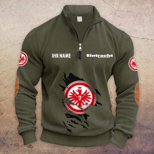 Eintracht Frankfurt Individueller Name Neue Version Halbzip-Pullover Eintracht Frankfurt Individueller Name Neue Version Halbzip-Pullover