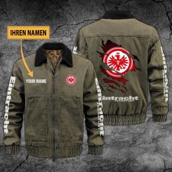 Eintracht Frankfurt Individueller Name Neues Design Zip-Jacke