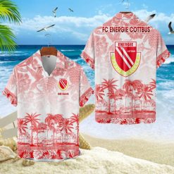 Energie Cottbus Individueller Name Einzigartiges Tropisches Muster Aloha-Outfit