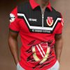 Energie Cottbus Individueller Name Neue Version Reißverschluss Poloshirt