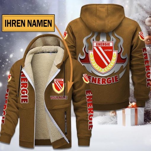 Energie Cottbus Individueller Name Neuer Stil Reißverschlussjacke Energie Cottbus Individueller Name Neuer Stil Reißverschlussjacke