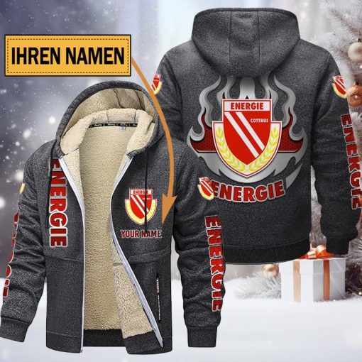Energie Cottbus Individueller Name Neuer Stil Reißverschlussjacke Energie Cottbus Individueller Name Neuer Stil Reißverschlussjacke