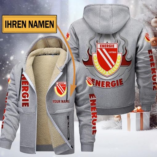 Energie Cottbus Individueller Name Neuer Stil Reißverschlussjacke Energie Cottbus Individueller Name Neuer Stil Reißverschlussjacke