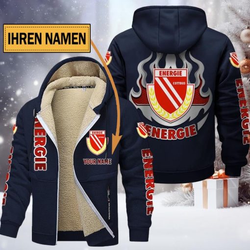 Energie Cottbus Individueller Name Neuer Stil Reißverschlussjacke Energie Cottbus Individueller Name Neuer Stil Reißverschlussjacke