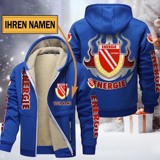 Energie Cottbus Individueller Name Neuer Stil Reißverschlussjacke Energie Cottbus Individueller Name Neuer Stil Reißverschlussjacke