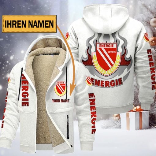 Energie Cottbus Individueller Name Neuer Stil Reißverschlussjacke Energie Cottbus Individueller Name Neuer Stil Reißverschlussjacke