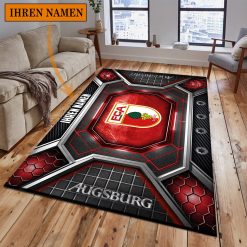 FC Augsburg Individueller Name Neues Design Bodenteppich