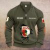 FC Augsburg Individueller Name Neue Version Halbzip-Pullover