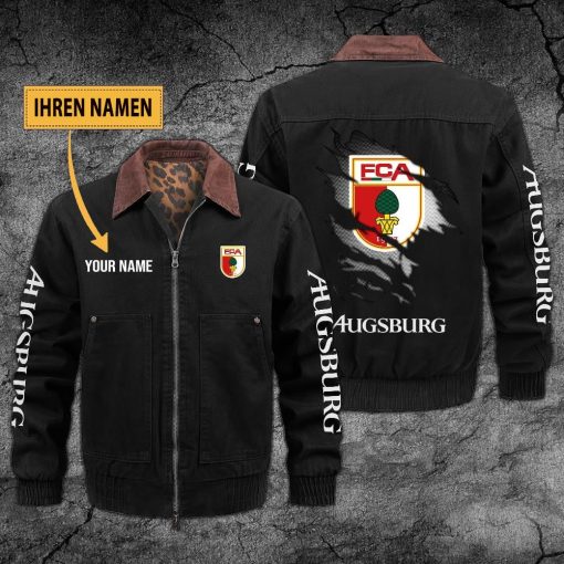 FC Augsburg Individueller Name Neues Design Zip-Jacke FC Augsburg Individueller Name Neues Design Zip-Jacke