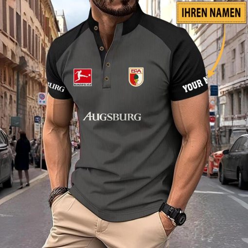 FC Augsburg Individueller Name Neues Design Sport-Poloshirt FC Augsburg Individueller Name Neues Design Sport-Poloshirt