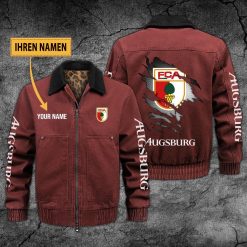 FC Augsburg Individueller Name Neues Design Zip-Jacke