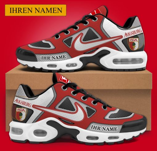 FC Augsburg Individueller Name Neues Design BW Air Max Plus Schuhe FC Augsburg Individueller Name Neues Design BW Air Max Plus Schuhe