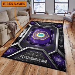 FC Erzgebirge Aue Individueller Name Neues Design Bodenteppich