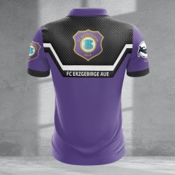 FC Erzgebirge Aue Individueller Name Neue Version Reißverschluss Poloshirt