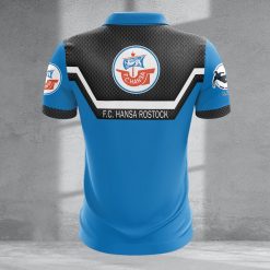 FC Hansa Rostock Individueller Name Neue Version Reißverschluss Poloshirt