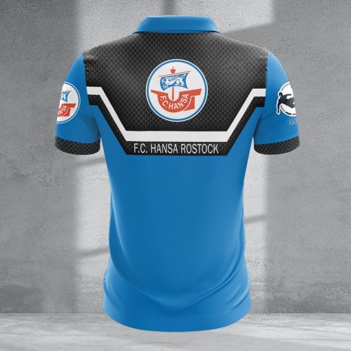 FC Hansa Rostock Individueller Name Neue Version Reißverschluss Poloshirt FC Hansa Rostock Individueller Name Neue Version Reißverschluss Poloshirt