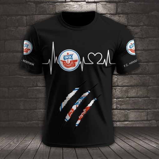 FC Hansa Rostock Neues Design T-Shirt FC Hansa Rostock Neues Design T-Shirt