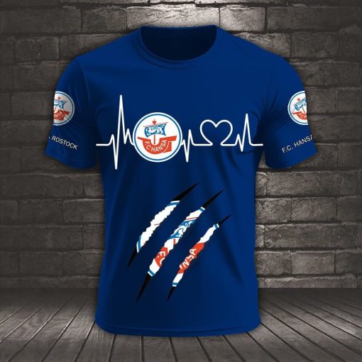 FC Hansa Rostock Neues Design T-Shirt FC Hansa Rostock Neues Design T-Shirt