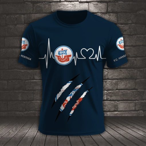 FC Hansa Rostock Neues Design T-Shirt FC Hansa Rostock Neues Design T-Shirt